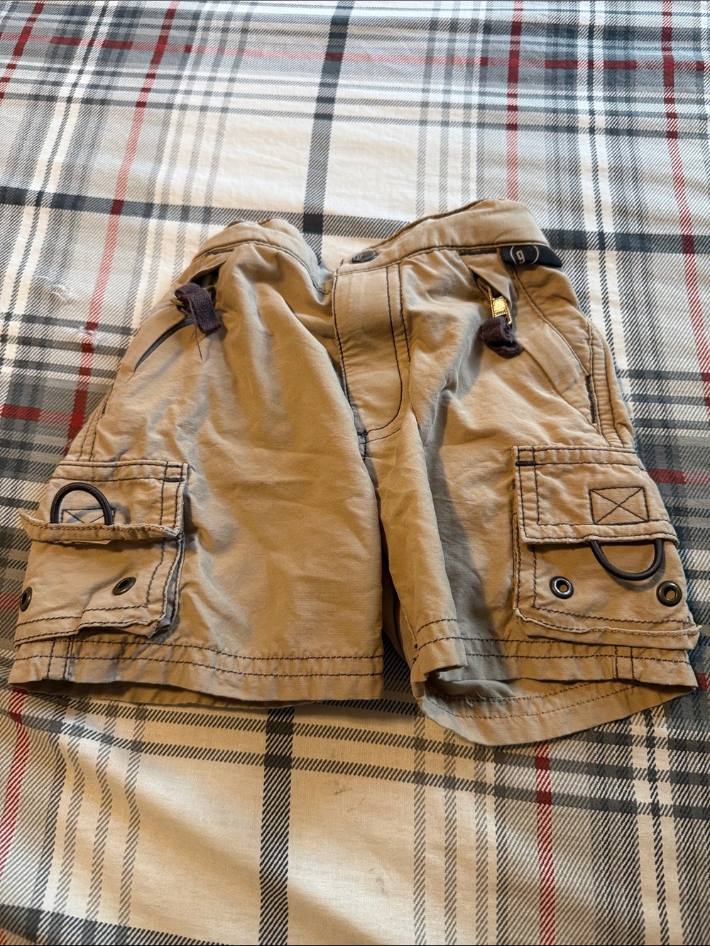Gymboree Boys Tan Cargo Shorts with Utility Pockets